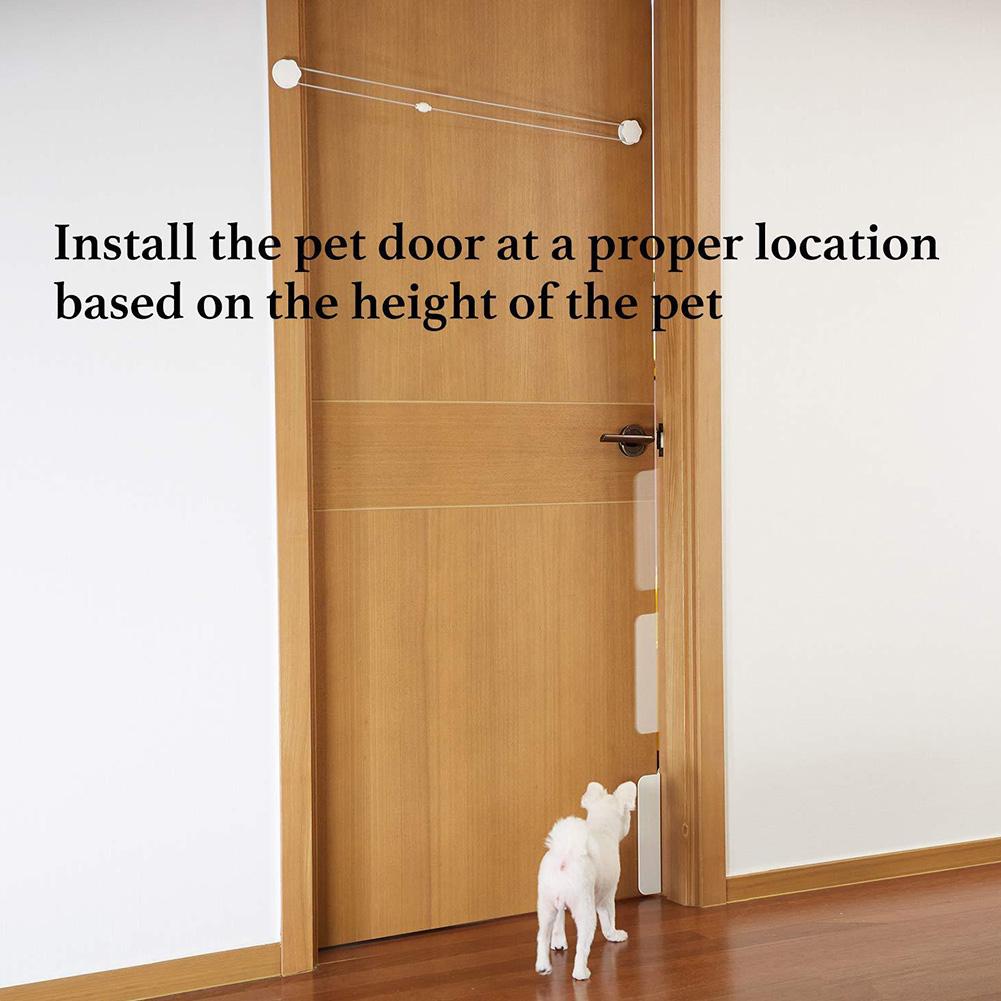 Pets Automatic Door Opener Automotive Gate Opener Cat Private Handle Pet Door for Bedroom Bathroom Perfect Gift for Pet Own Y3W2