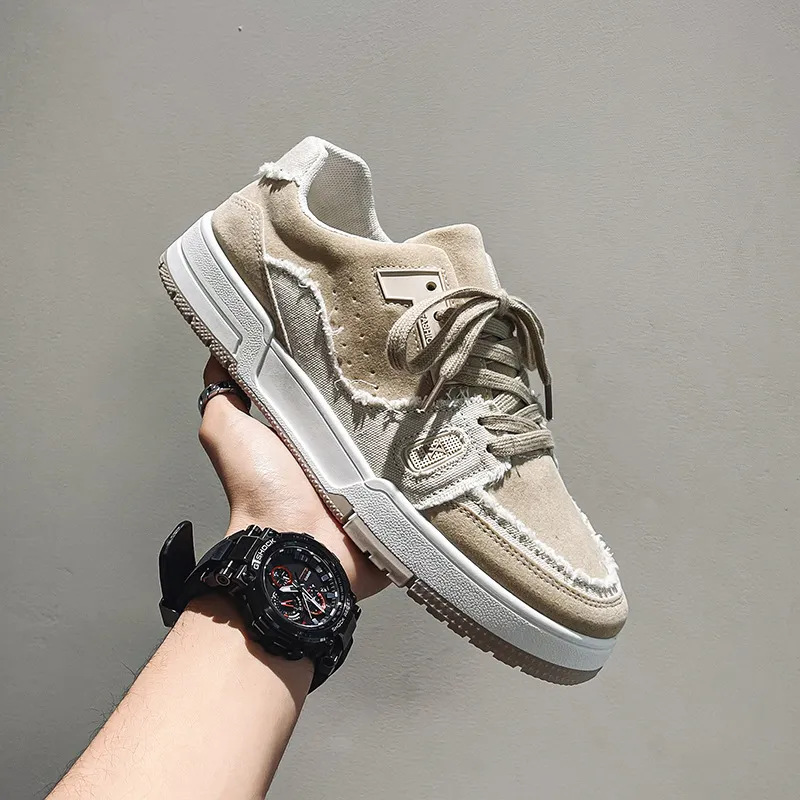 Sports Trend Personality Men New Hot Selg Color Matching Soft Sole Shoe Fashion Student Casual Shoes 2024