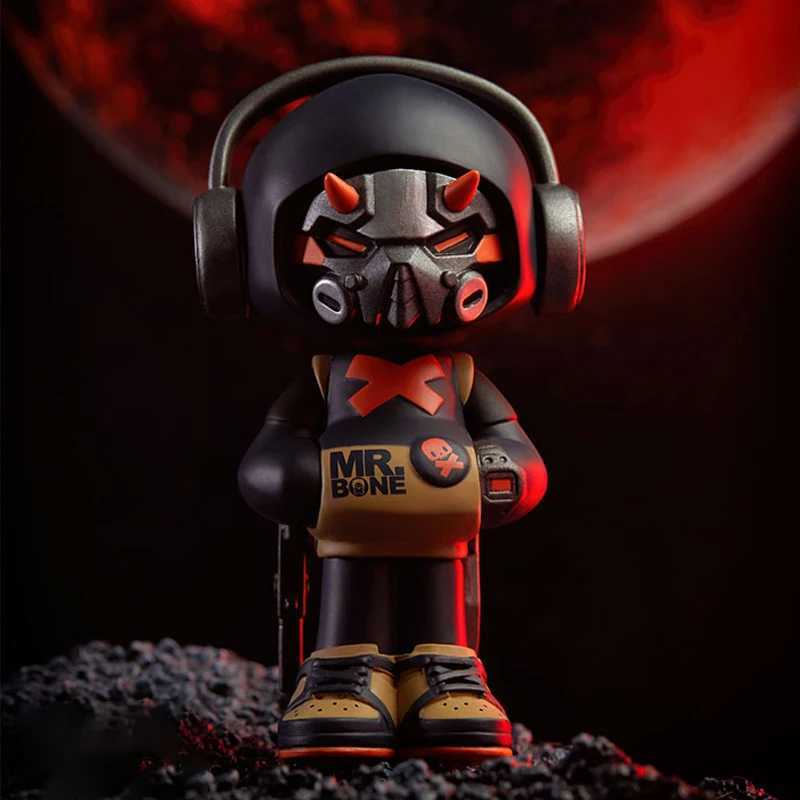 Original Mr. Bone Blind Box Action Picture Red Skull Boy Cool Digital Trend Play Desktop Decoration Birthday Gift Toy W240902