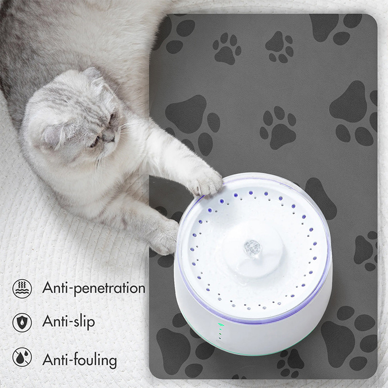 Pet Feeding Mat Absorbent Cat For Food And Water Bowl Place Non Slip Quickdry Accessories Supplies