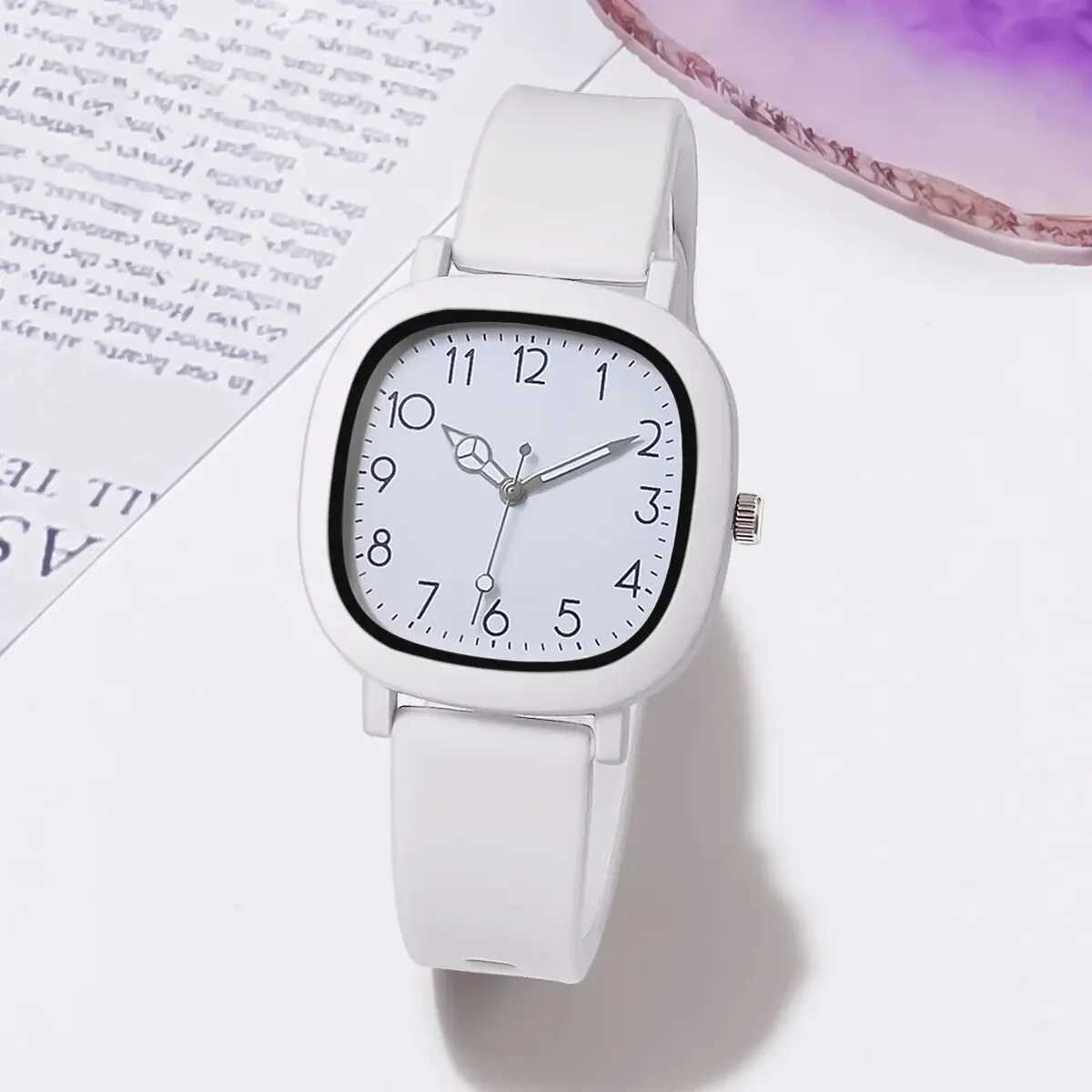 New Fashion Quartz Watch Original Womens Simple Strap Bracelet Sile Str Quartz Watch Gift W250104