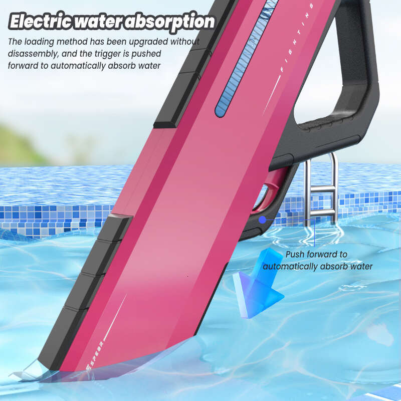 2024 New Electric Toy Fully Automatic Absorbing and Powerful Spray Large Black Technology Children's Water Gun - view 5