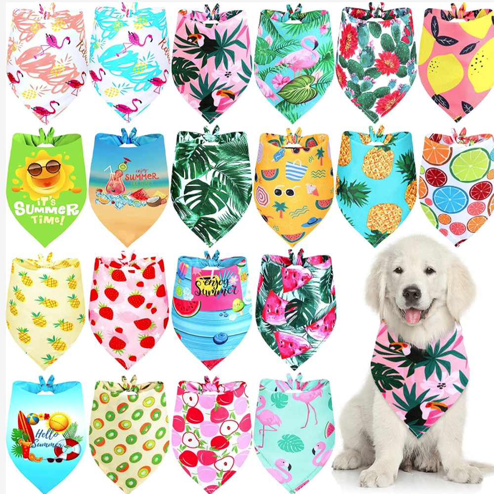 10PCS Pet Dog Triangular Scarf Pet Scarf Cat Bib A Variety of Dog Bandana Pet Grooming Accessories Pet Supplies For Dogs and Cat
