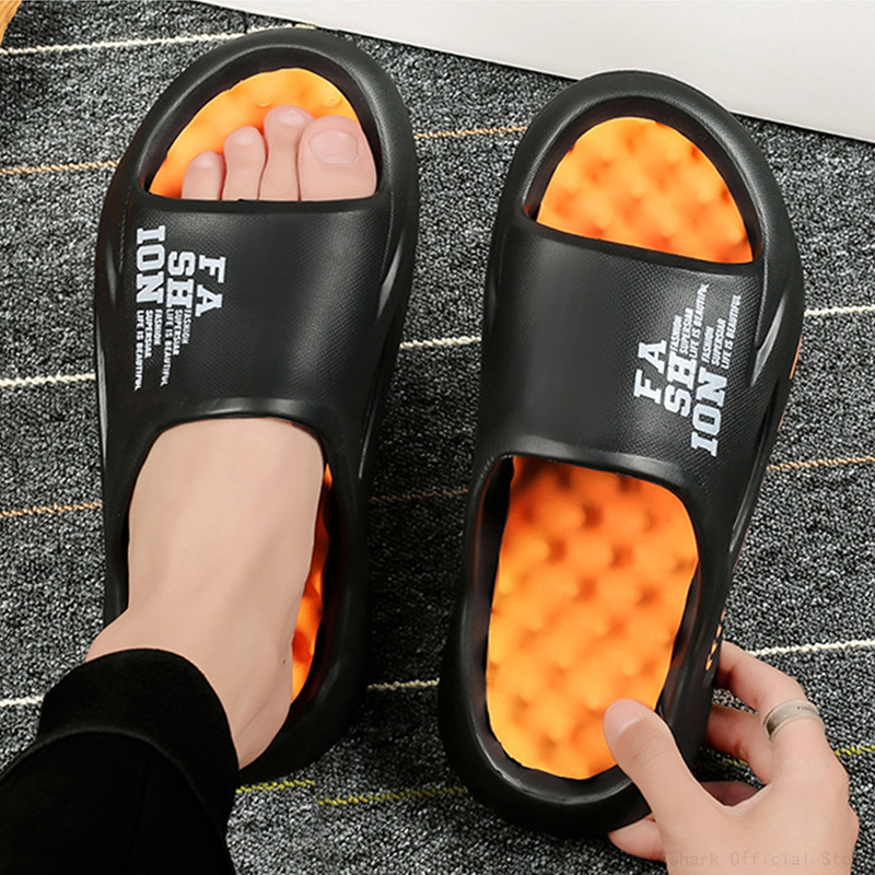 Sandal Men'S New Summer Sneaker Slippers Men Thick Platform Slides Eva Soft Massage Slipper Beach Shoes Man Flip ps ffce