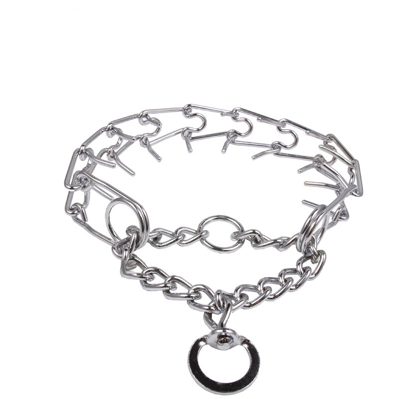 High Quality Dog Training Chains Iron Chain Bars for Dog Taming Spiked Adjustable Chain Collar