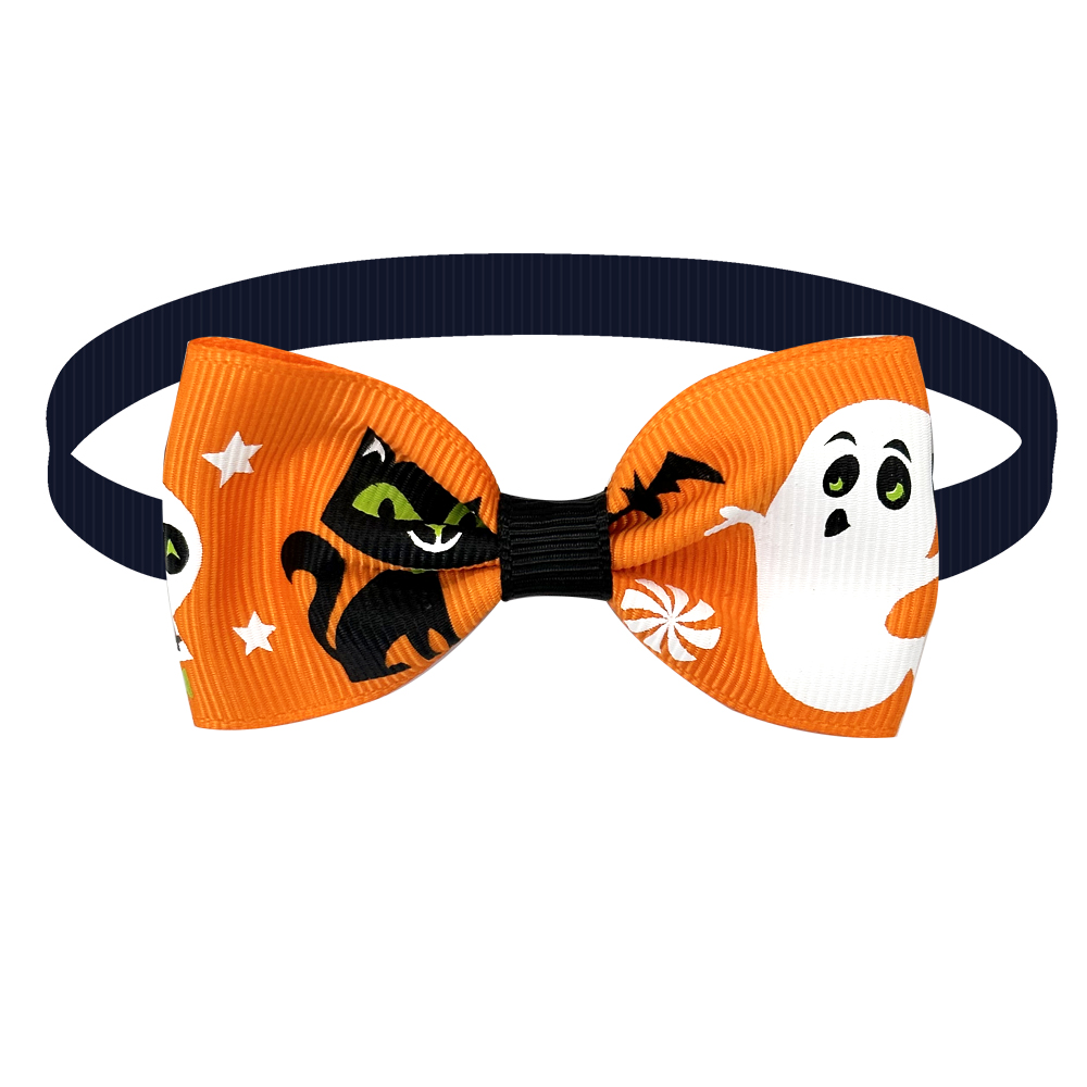 50/100pcs Halloween Pet Puppy Dog Cat Bow Ties Adjustable Small Dog Bowties Bowknot Cat Dog Collar Pet Grooming Accessories