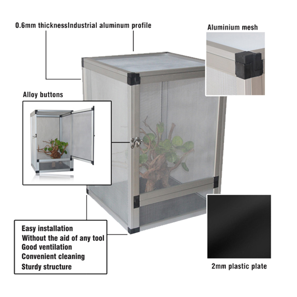 White Color S Size Hot Selling Cheap Price Reptile and Pet Cage Terrarium for Lizard