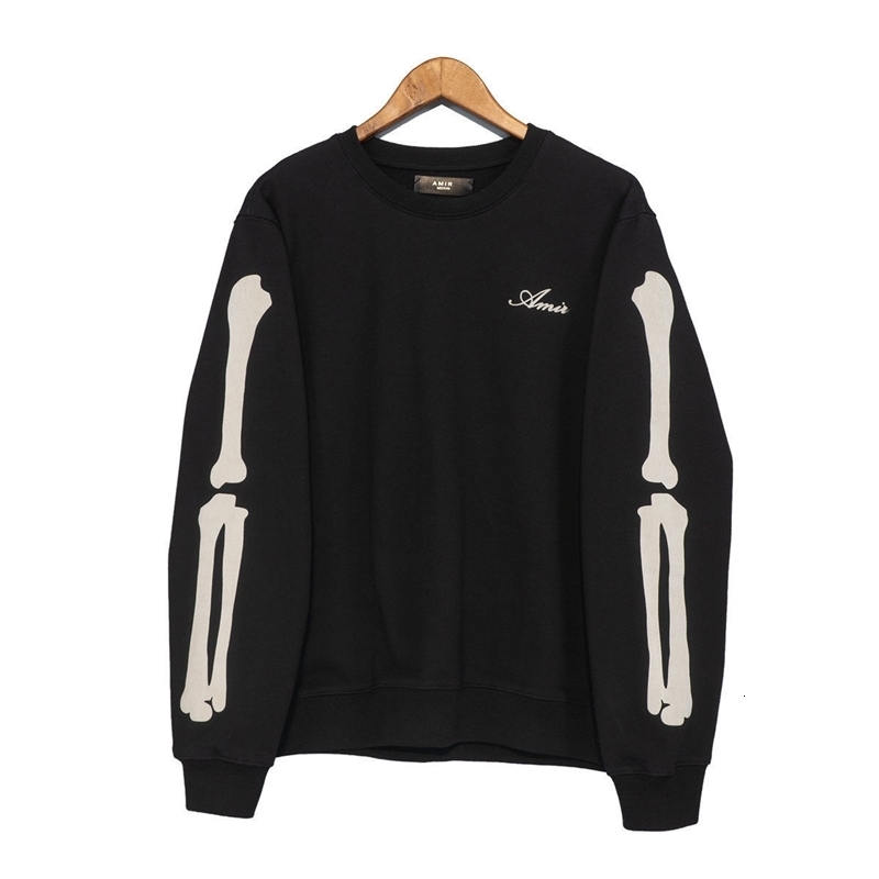 Favre Cracked Bone Sweatshirts Crewneck Casual Printed Hoodies Fashion Trend Y2K Street Clothing Hip Hop Loose Pulling 240902 - view 4