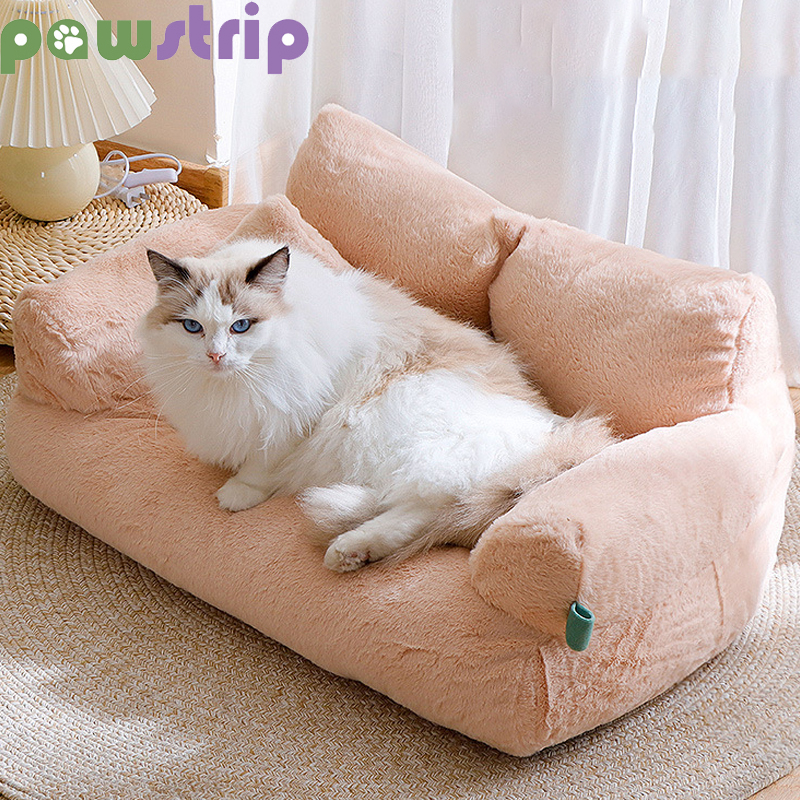 Bed Soft Cozy Cat Sofa Detachable Warm Pet Kennel Cushion For Small Medium Large Dogs Indoor Puppy Sleeping Mat
