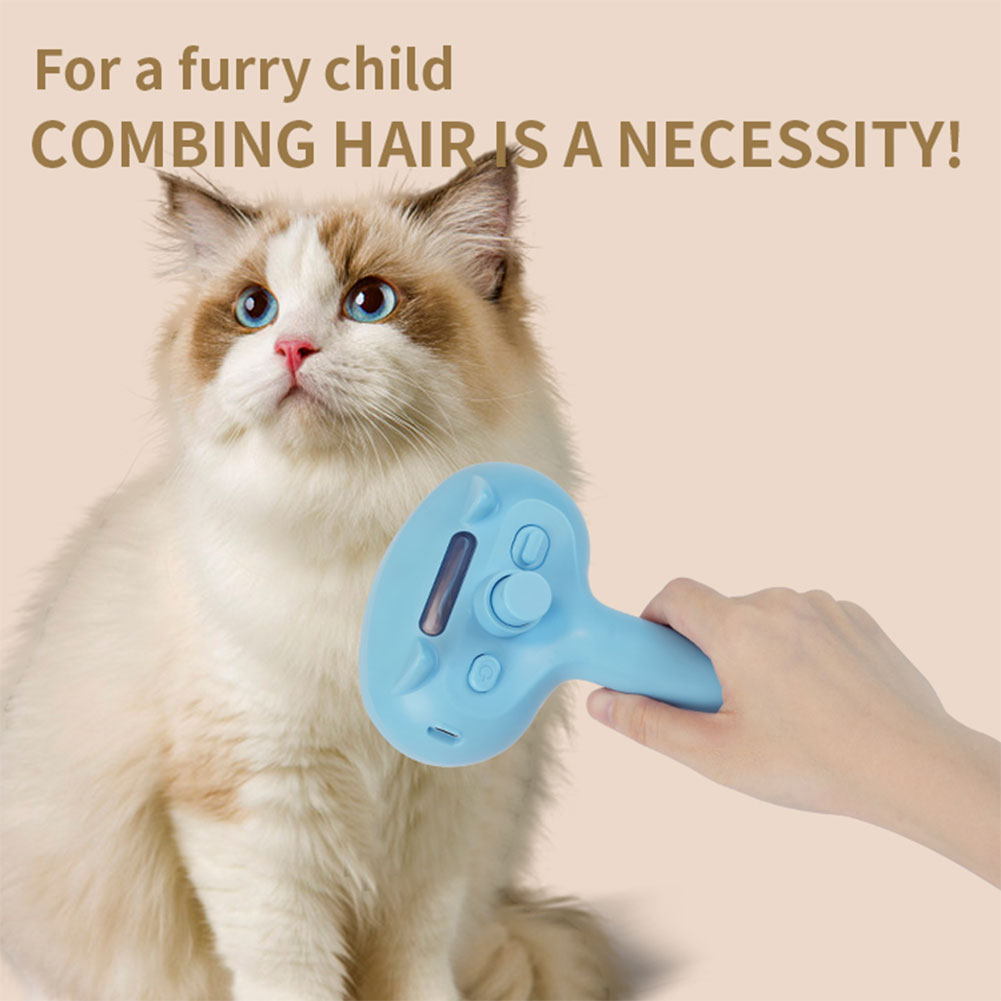 Cat Steam Brush Hair Remover Brush Multi-Function Cat Grooming Brush Cat Shedding Comb Floating Hair Brush Pet Supplies