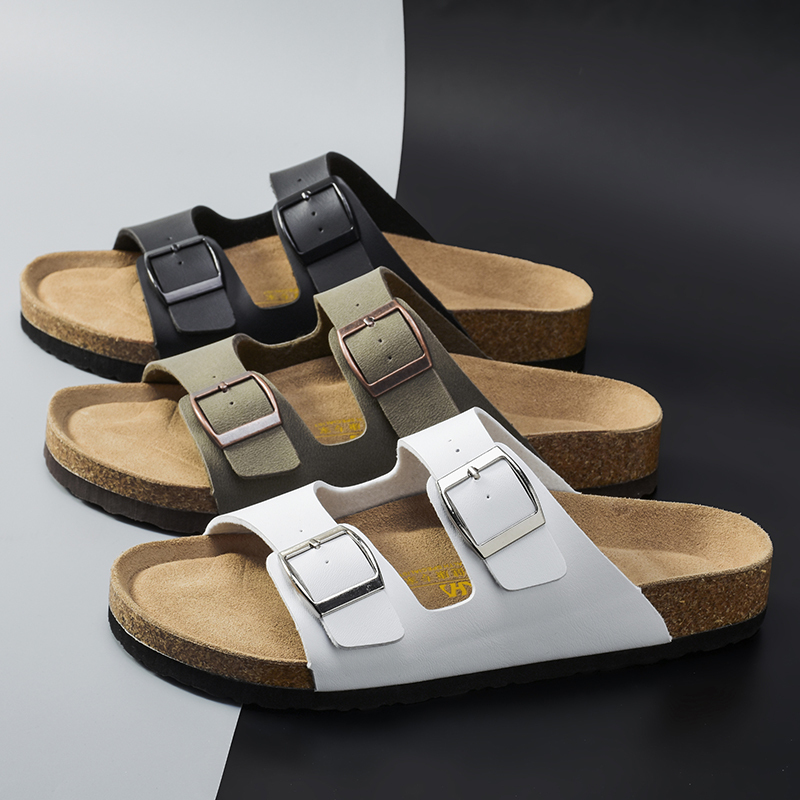 Men Sandals Summer Leather Men's Sandals Women Slippers Non-Slip Outdoor Beach Casual Shoes Zapatos Hombre Durable Luxury Shoes