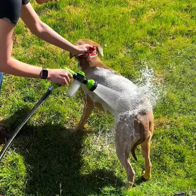 High-pressure Sprayer Nozzle Hose dog shower Gun 3 Mode Adjustable Pet Wash Cleaning bath Water Foam Soap Sprayer dog clean tool