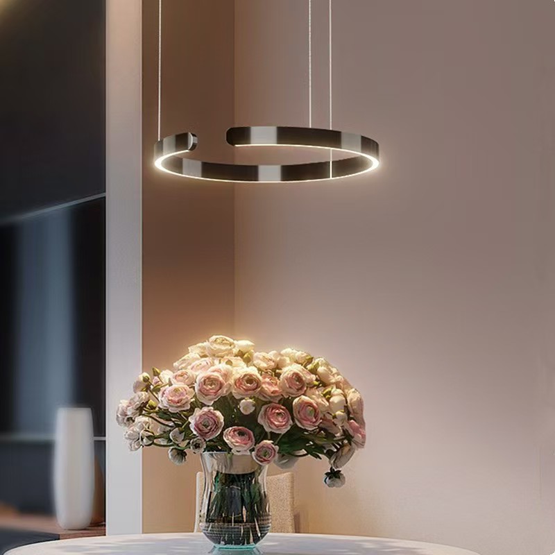 Ceiling chandelier Pendant light Chandeliers for dining room LED Bedroom living room nordic home decor Modern Round ring lamps