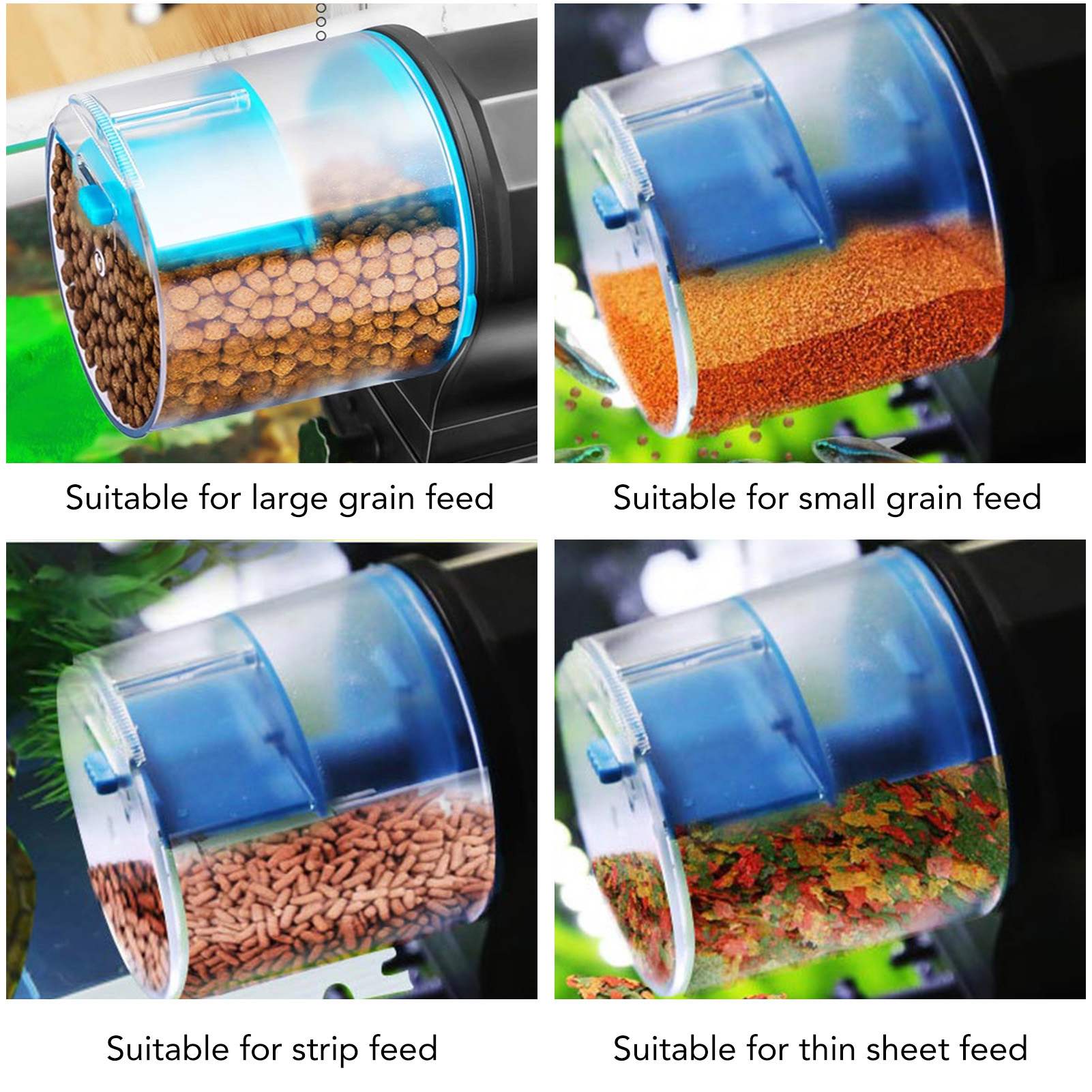Automatic Fish Feeder Smart Electric Auto Fish Food Timer Dispenser For Aquarium And Fish Tank