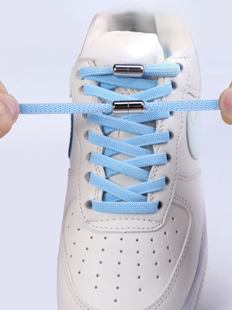 2025 new New 2 Pcs No Tie Shoelaces Elastic Outdoor Leisure Sneakers Quick Safety Flat Shoelace Kids And Adult Unisex Lazy laces cb9f f852 f85