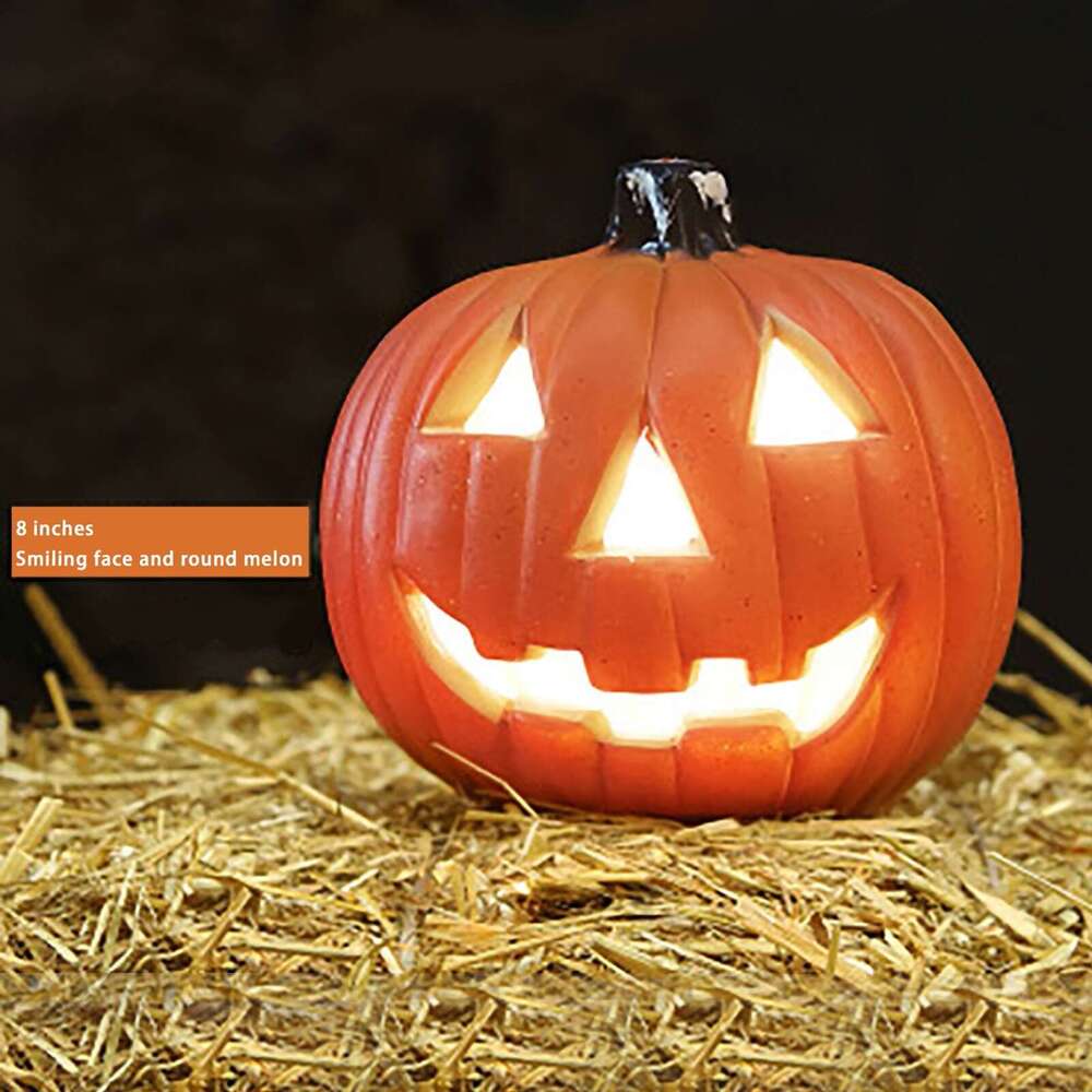 Pumpkin Lantern, Light Lamp Props Bar, Halloween Decor LED Lantern Scene Layout Home Decoration