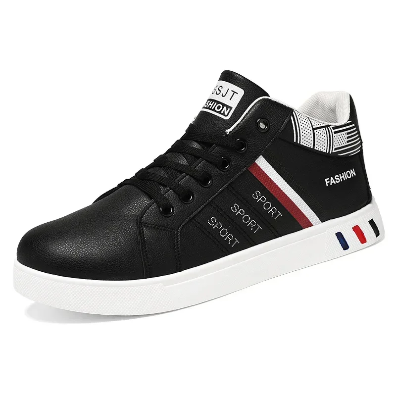 Autumn Spring High Top Ankle White Breathable Casual Shoes for Men Sneakers Platform New Men's Boots a6a2 Platm 's