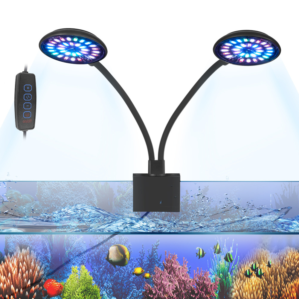 4W\7W USB Fish Tank Clip Lamp Decorate Led Full Spectrum Control Lamp Algae Lamp Ornamental Small Tank Lighting