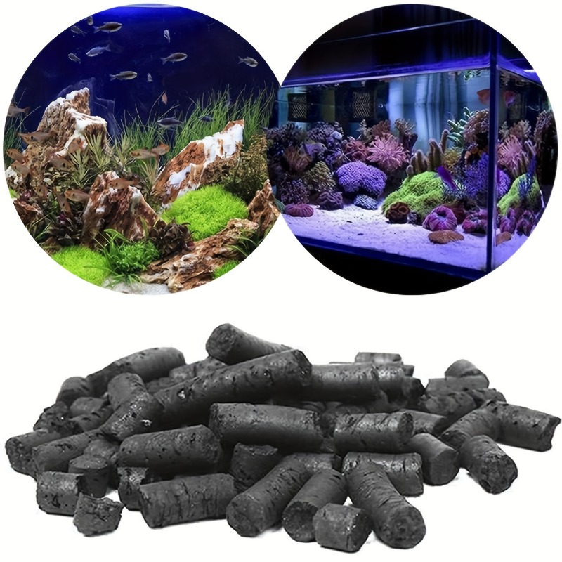 300g Fish Tank Carbon Filter, Aquarium Filter Supplies For Fish Tank Accessories With Net Bag