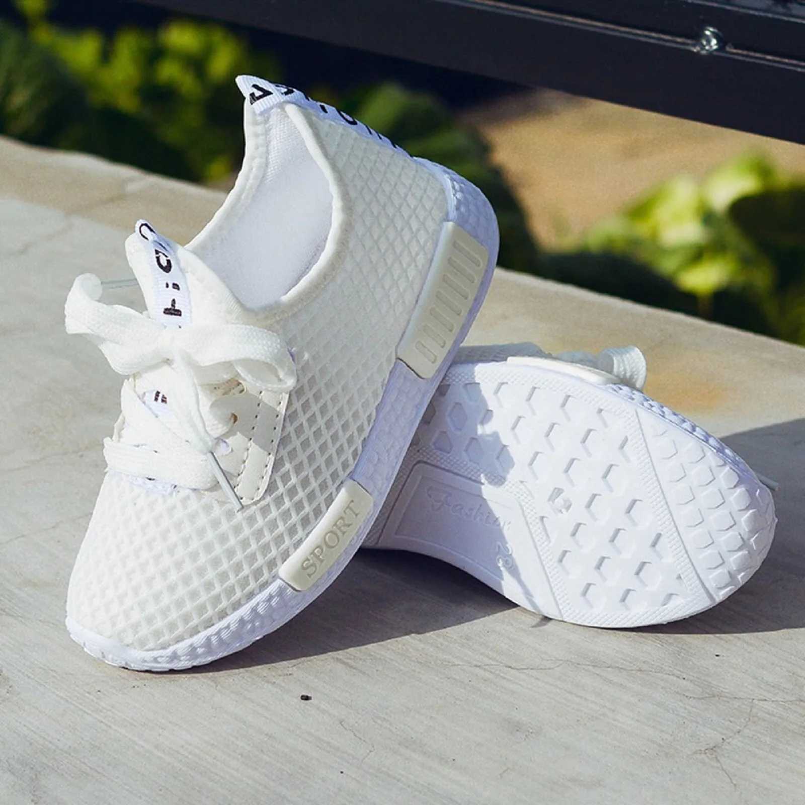 Childrens shoes running girls and boys school spring leisure anti slip breathable sports shoes basketball M250103