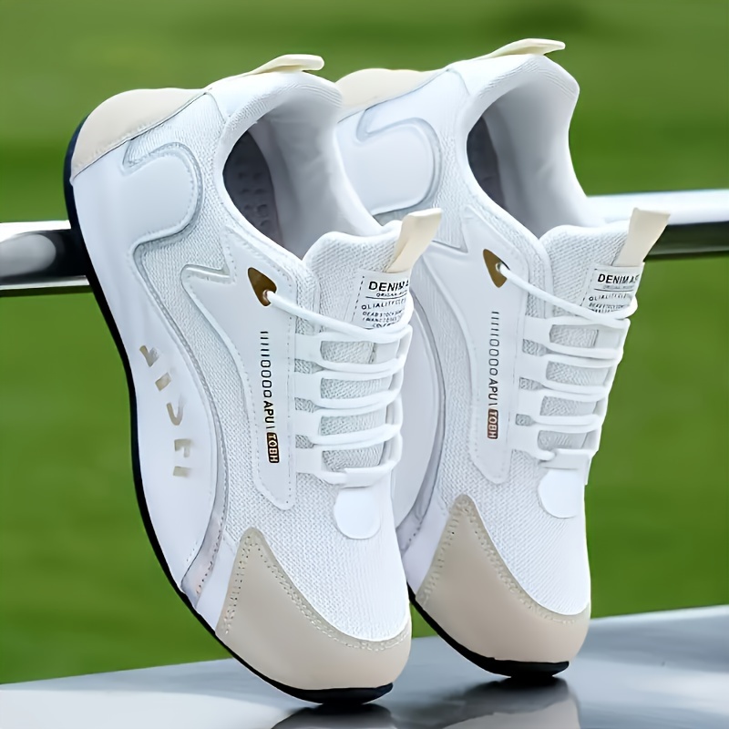 Mens Fashion-Forward Colour Block Sneakers - Ultra-Comfortable Soft Sole, Slip-Resistant, Durable Design - Ideal for Outdoor Adventures