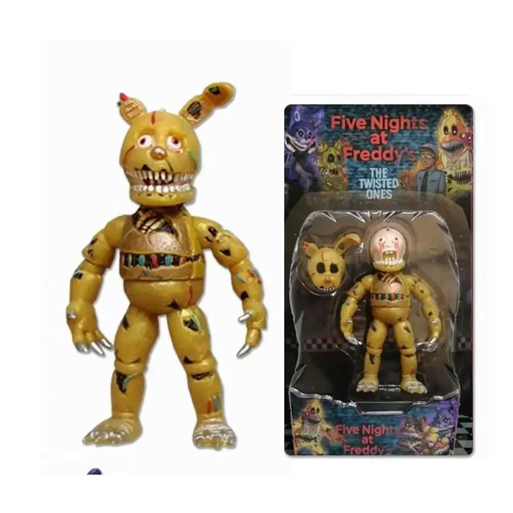 Freddys Fnaf Bear Santa Freddy Game Action Picture Five Nights Safety Breakthrough Model Childrens Toy W240902