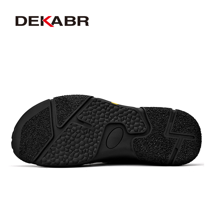 DEKABR Casual Sandlas New For Breathable Summer Mesh And Genuine Leather Outdoor Comfortable Men Shoes 3c5d