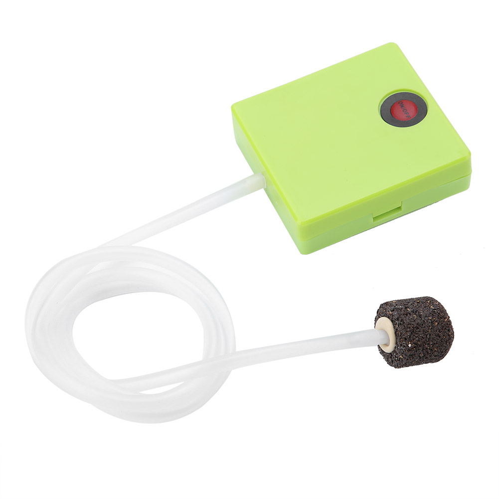 Aquarium Dry Battery Operated Fish Tank Air Pump Aerator Oxygen With Air Stone