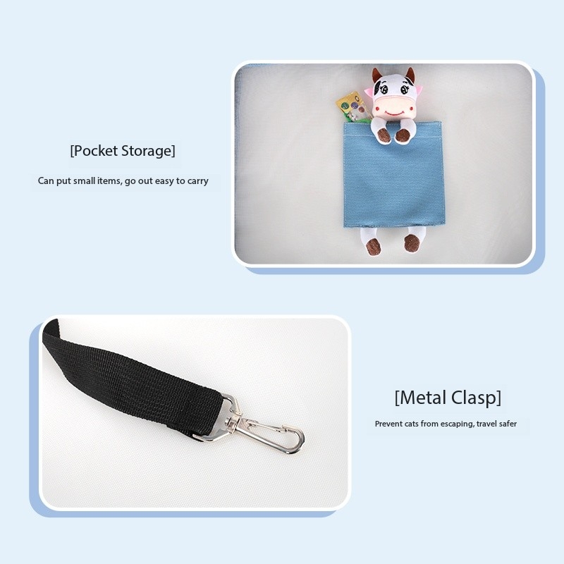 Pet Outing Bag Portable Cat Bag Cartoon breathable shoulder bag Small dog outcrop kitten puppy fashion