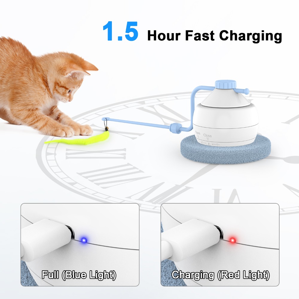 Electric Cat Toy USB Charging 360 Rotating Interactive Puzzle Intelligent Pet Items Cat Teasing Feather Cat Supplies Accessories