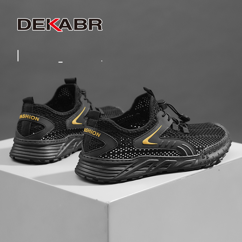 DEKABR Summer Mesh Men Sneakers Plus Size Lightweight Breathable Walking Footwear New New Comfortable Casual Men's Shoes b69c