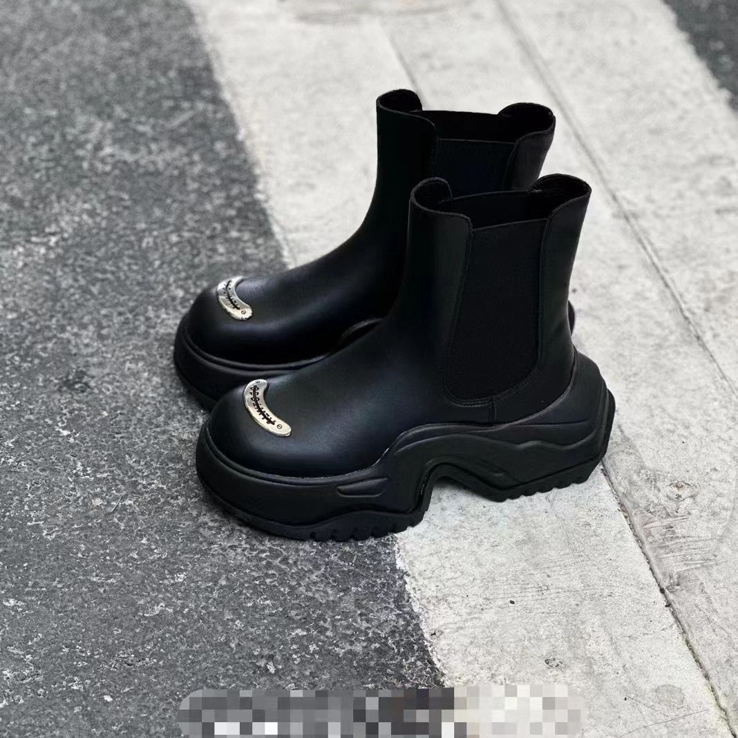 New Designer 2023 Platform Shoes Women Round Toe Spring Autumn Fashion Ankle Female Botines De Mujer Boots b5f1