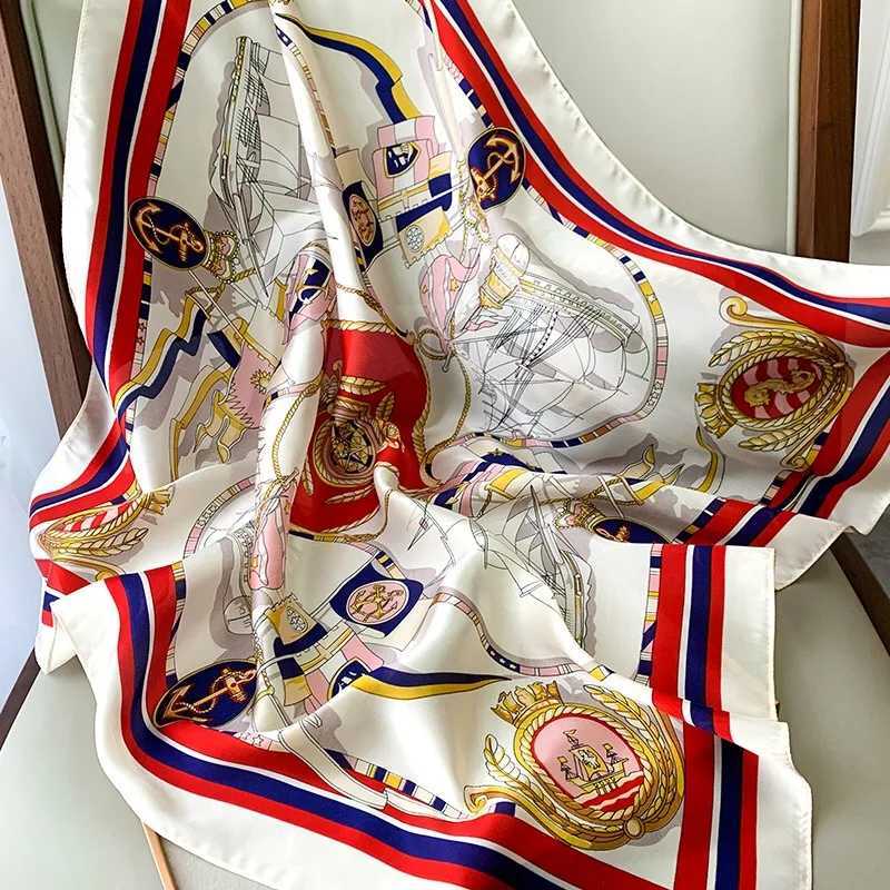 Wen Neck Scarf Silk Satin Kerchief Small Shawl Fashion Hair Fem 70 * 70cm Square Wrap Women with Muffler Foam X250319