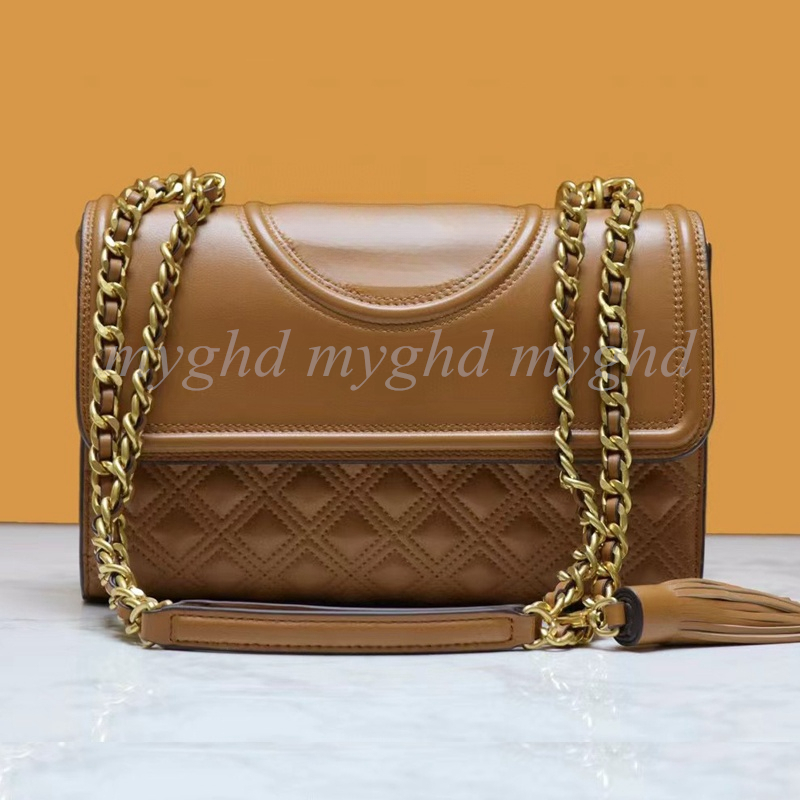 Sacs de chaîne de cross-body de qualité supérieure sac à main en cuir authentique sac à main 28481