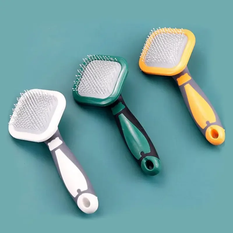 Pet Grooming Self Cleaning Slicker Brush for Small Medium Dogs Cats