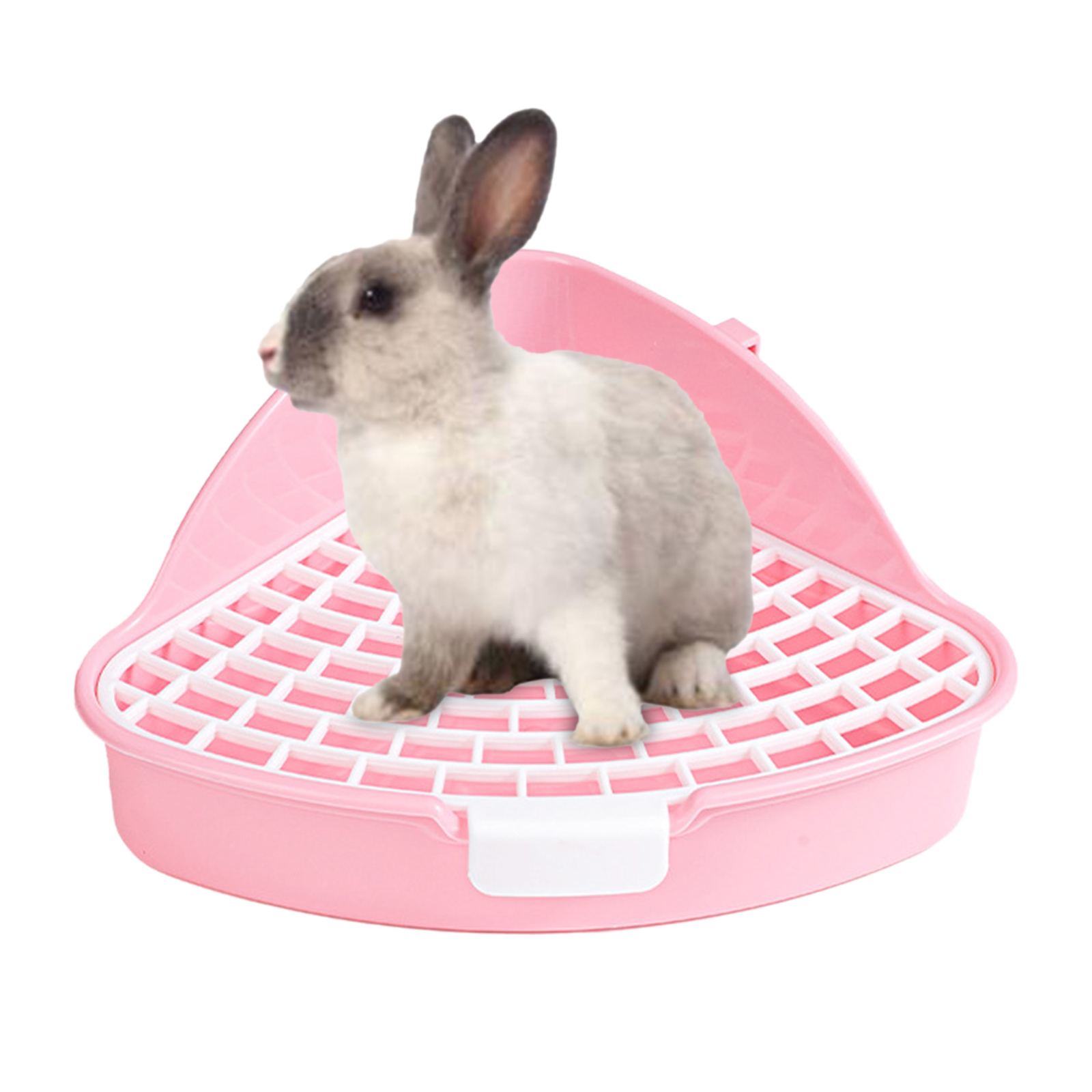 Rabbit Litter Pan Animal Potty Trainer Bunnies Corner Toilet Box for Ferret Hamster Dragon Cat Guinea Pig Dutch Pig Supplies
