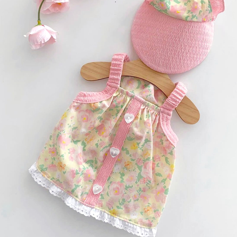 Pet Dog Suspenders Vest Thin Summer Dog Clothes for Small Dogs Cute Print Puppy Shirt Chihuahua Bichon Pug Poodle Costume No Hat