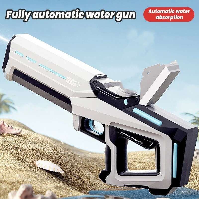New Electric Continuous Gun Splashing Festival Automatic Water Absorption High Pressure Strong Pulse Children's Toy