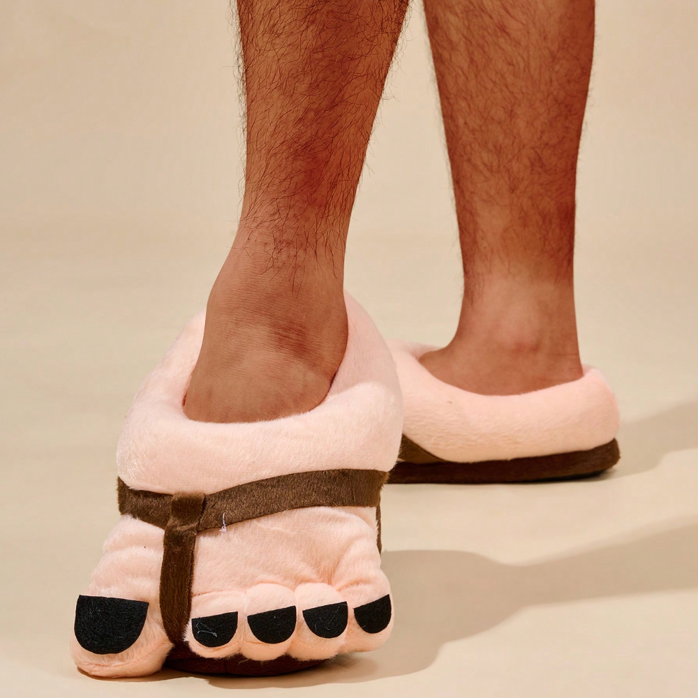 Fashionable Peculiar Foot Shape Funny Cartoon Funny Home Slippers Warm Anti-Slip Fun Slippers Bedroom Warm Shoes 708