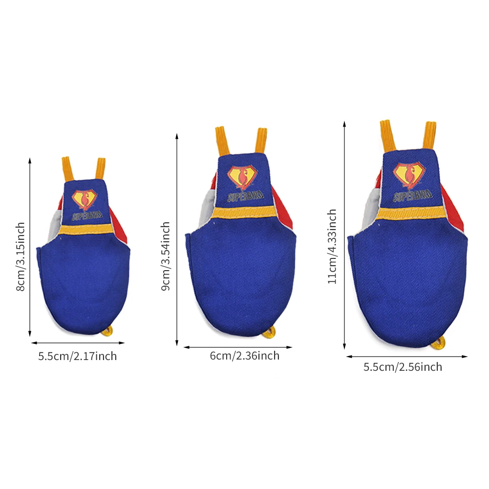 Parrot Diaper Cute Bird Physiological Diaper Cockatiel Pigeons Small Medium Large Pet Birds Flight Suit Clothes Nappy Washable