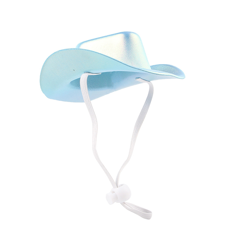 Small Pet Fantasy Cowboy Hat Fashion Adjustable Breathable Pet Cowboy Hat Anti-falling Pet Cats Sunhats Hat Pet Supplies
