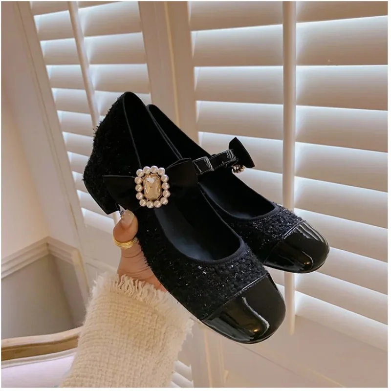 2025 NEW Design Women Fashion Mary Jane Spring Soft Shallow Buckle Ladies Elegant Low Heel Street Style Women s Pumps Shoes e s