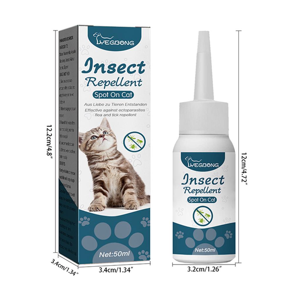 Flea Killer Drops Anti Fleas Cats Ticks Lice Mite Removal Relieve Itching Dogs Ringworm Treatment Pet Removal Drops