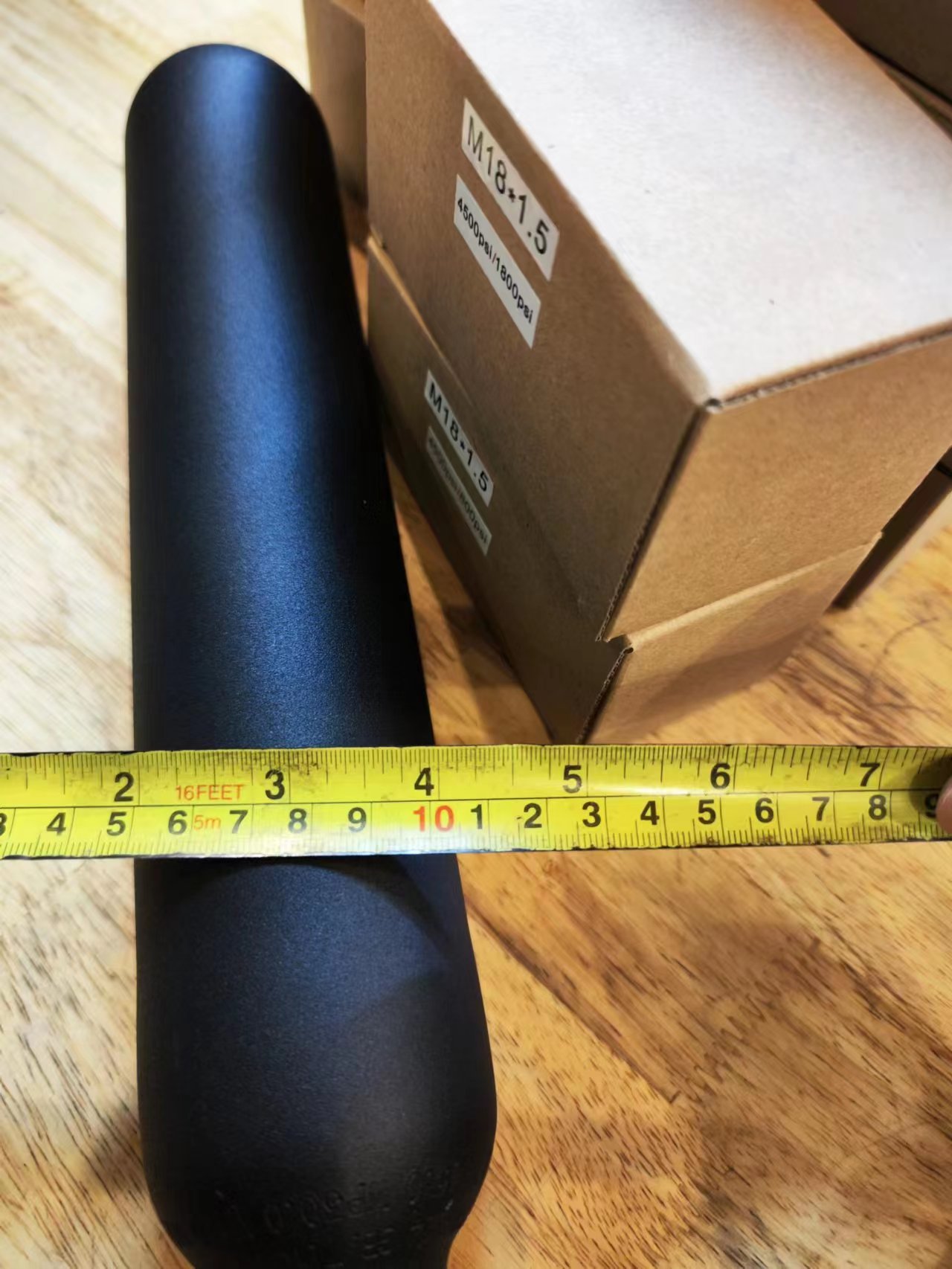 0.25L-0.5L Round Bottomed Aluminum Bottle M18*1.5 Thread Tank Bottle 4500 PSI Tank For Cylinder Diving