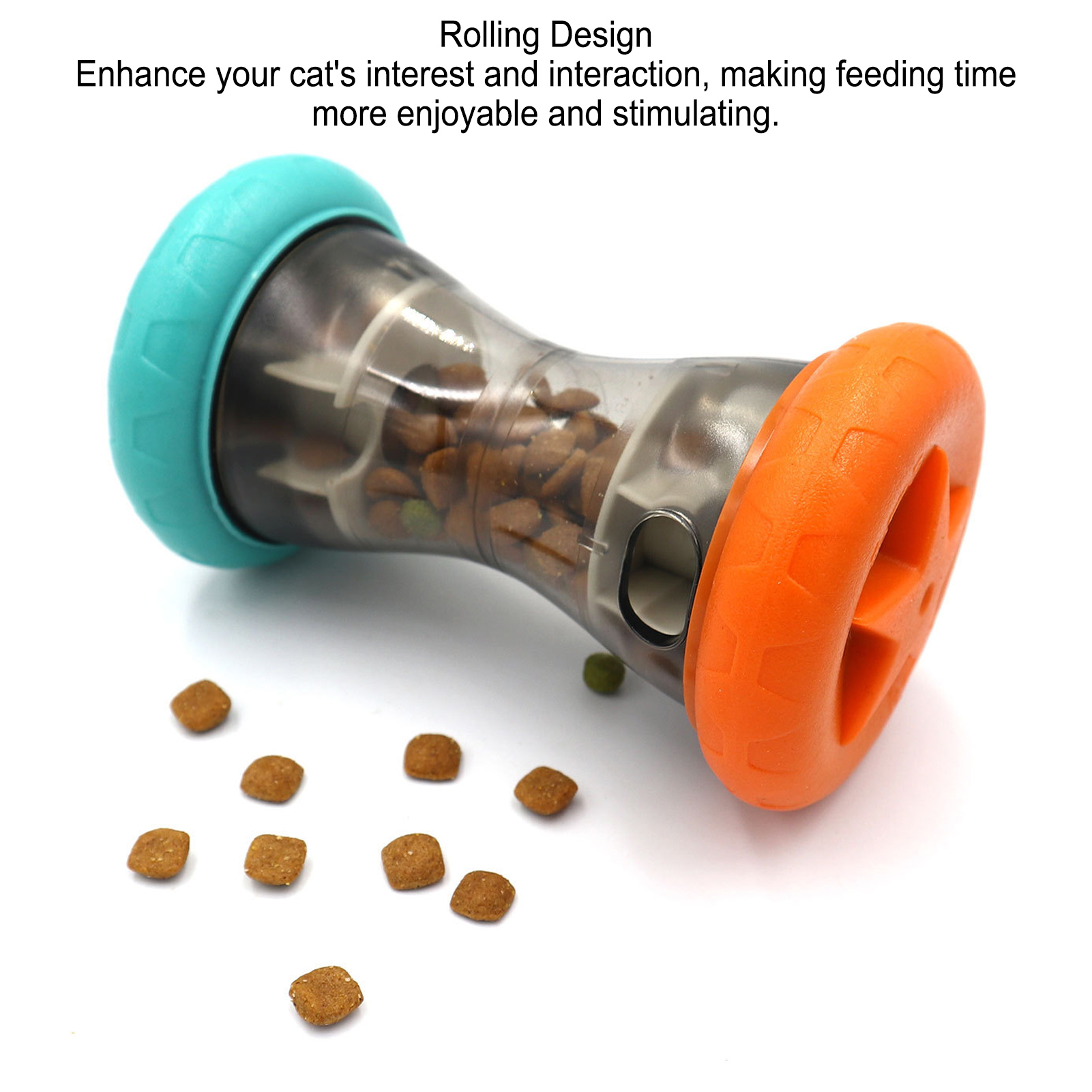 Interactive Food Dispensing Toy for Pet Training, Treat Dispensing, Cat and Dog, Automatic Feeding