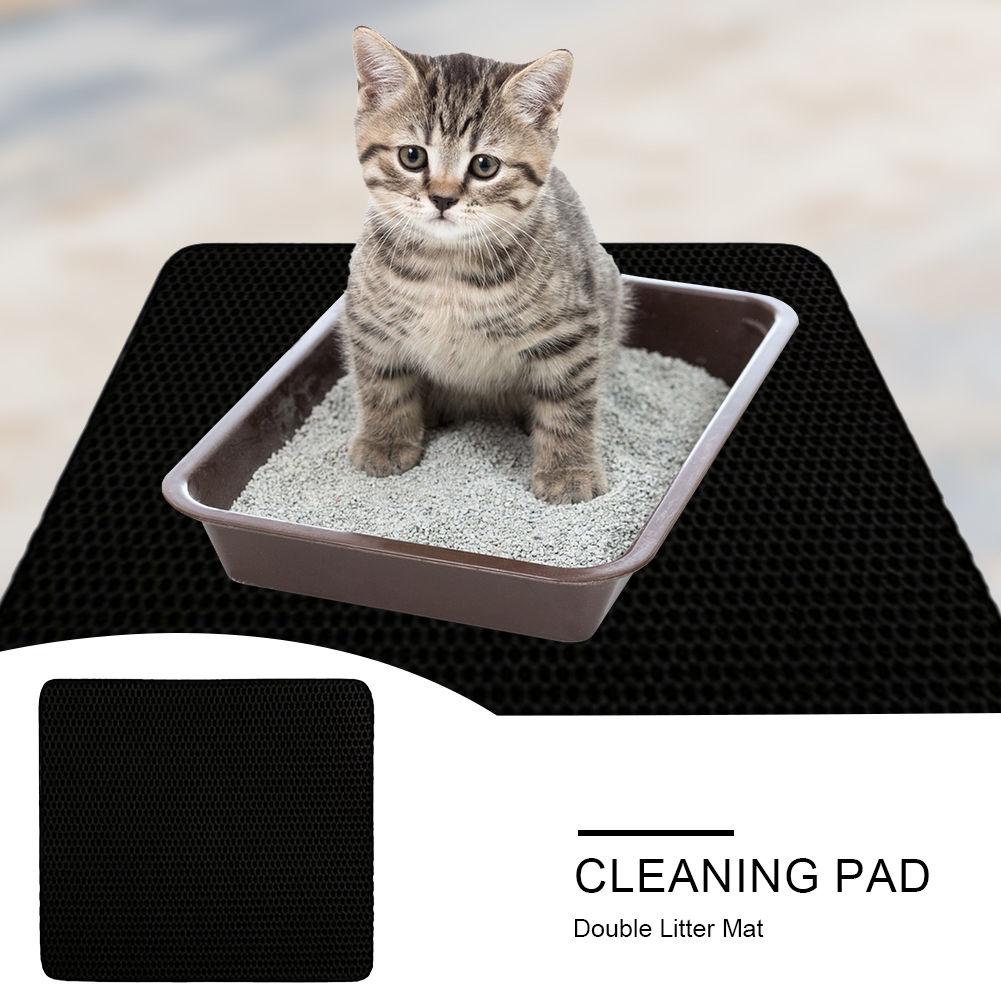 Cat Litter Mat Waterproof Double Layer Pet Litter Box Mat Pet Toilet Cat Mat Nonslip Sand Cat Washable Mat Pet Clean Pad Product