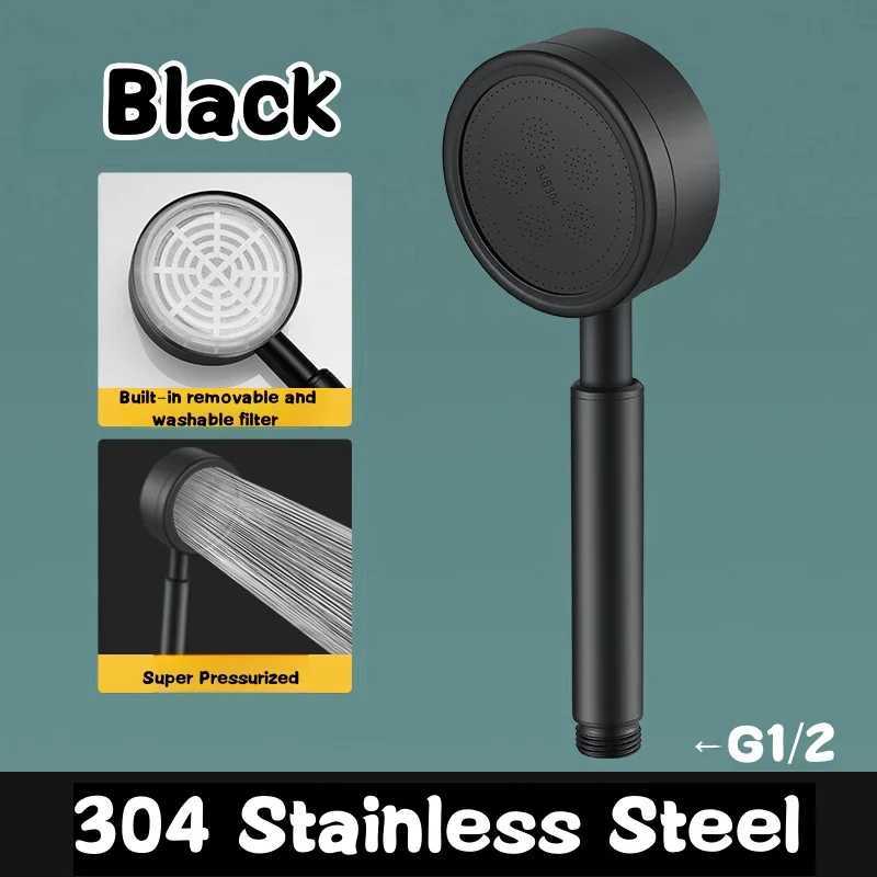 SUS 304 stainless steel bathroom handheld shower head high-pressure water-saving nozzle pressurized rain shower head CL240903