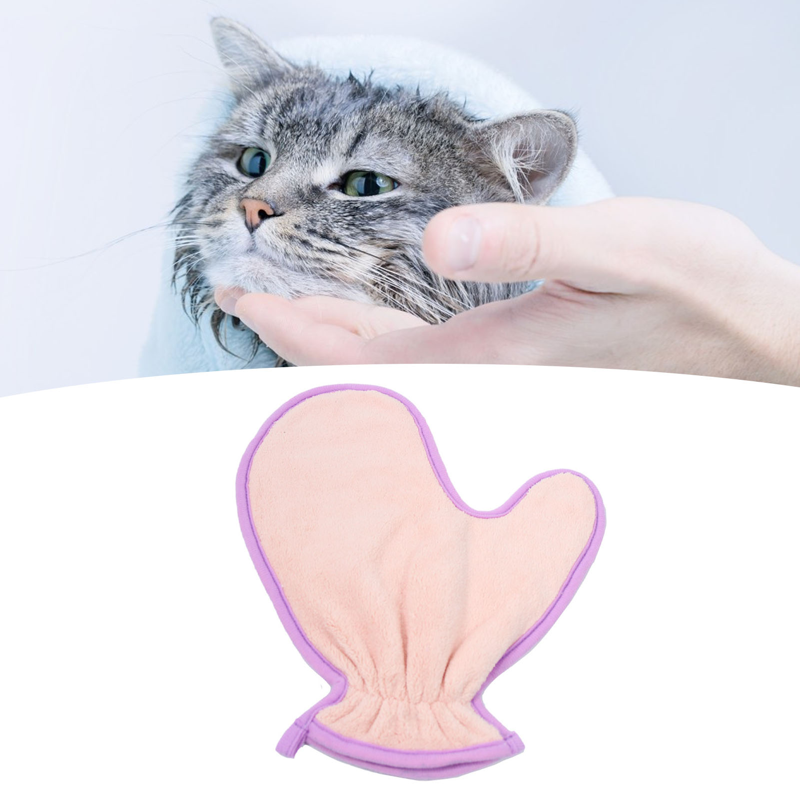 Pet Cleaning Towel Glove Fiber Super Absorbent Reusable Cat Dog Bath Towel Pet Care Tools