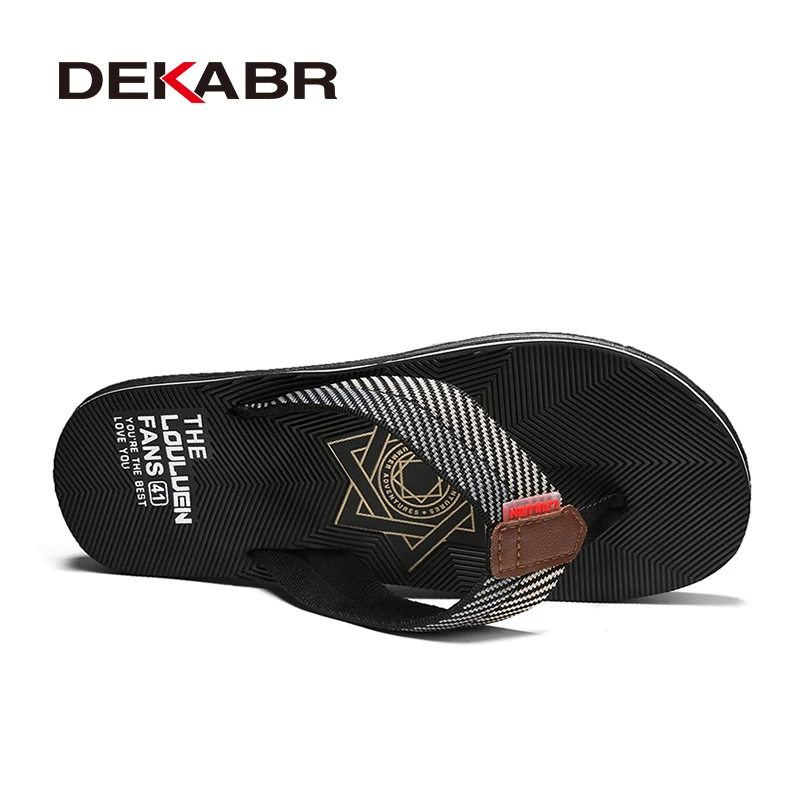 DEKABR Shoes Men Sandals Sandalias Hombre High Quality Comfortable Luxury Flip Flops Men Slippers Summer Sandalet New