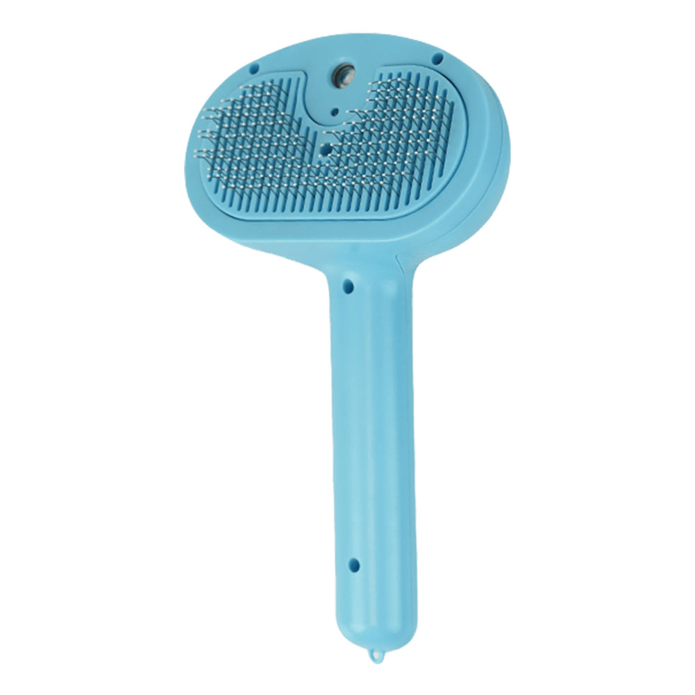 Steamy Pet Brush with Release Button Cat Hair Brush Rechargeable Massage Grooming Brush for Long and Short Hair Dogs and Cats